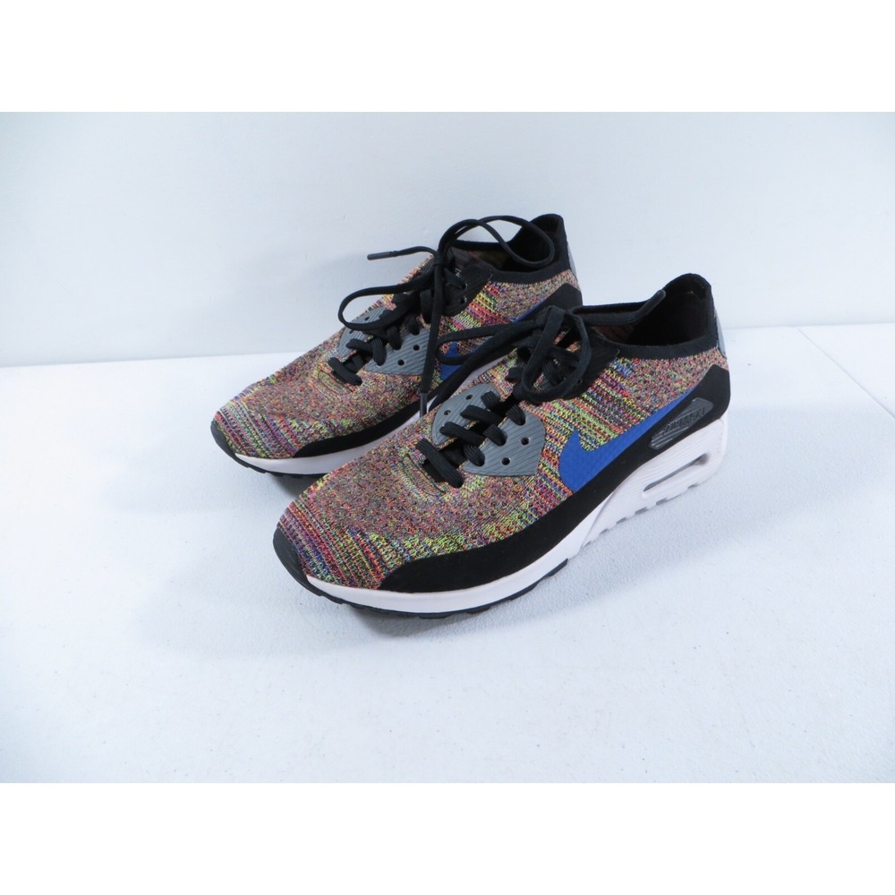 Nike Air Max 90 Flyknit Ultra 2.0 Women's Multicolor Running Shoes Size 10